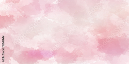 ピンク　水彩　和柄　背景  © J BOY
