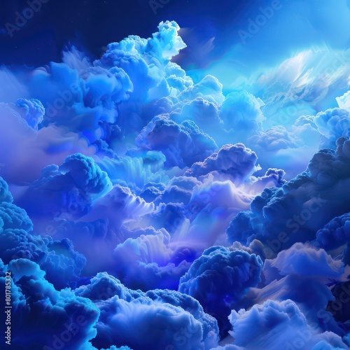 clouds, blue hues, sky landscape © STOCKYE STUDIO