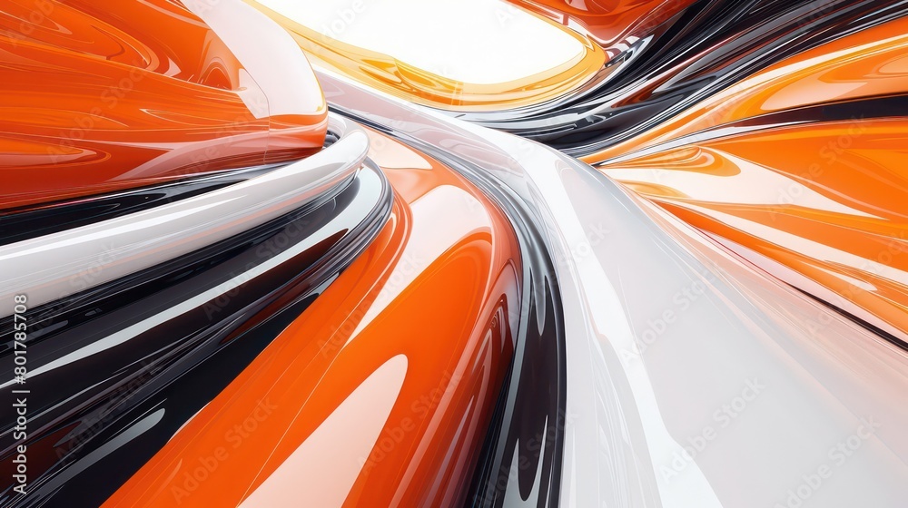 digital abstract design in orange, white and black digital abstract design in orange, white and black