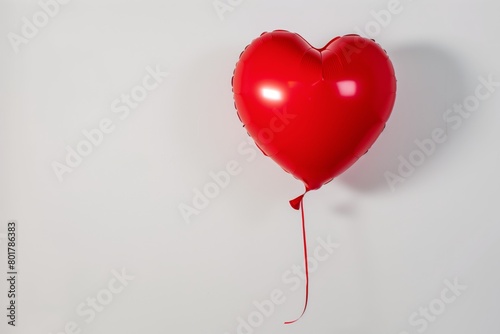 balloon in the form of a heart on a white background