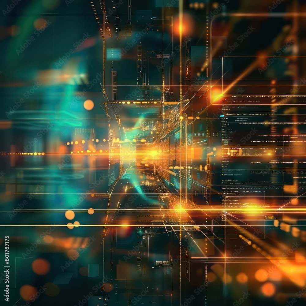 Obraz premium abstract technological background