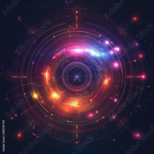 abstract technological background