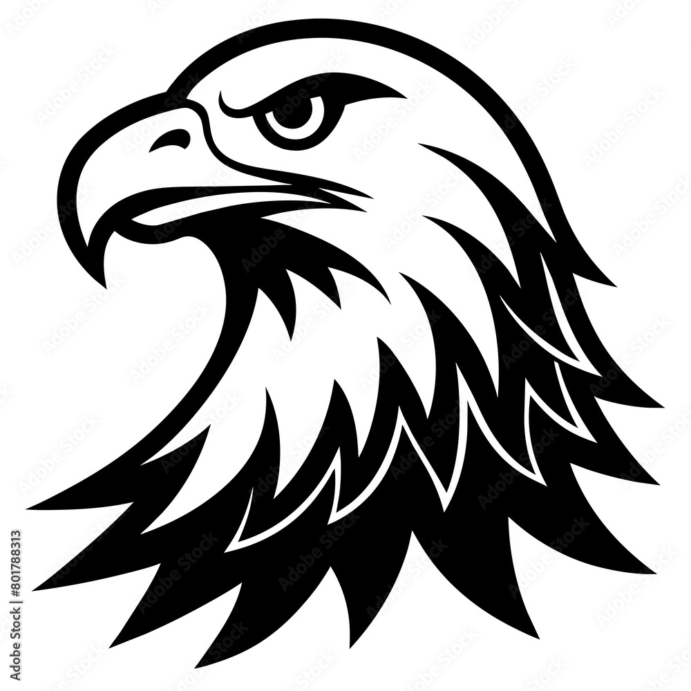 Fototapeta premium eagle head vector
