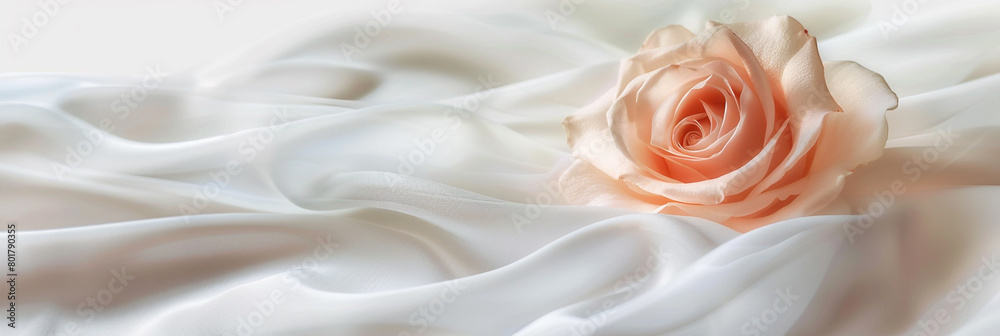 A soft rose wave, romantic and delicate, sweeping elegantly across a white canvas, presented in a crystal-clear high-definition photo. A soft rose wave, romantic and delicate, sweeping elegantly across a white canvas, presented in a crystal-clear high-definition photo.