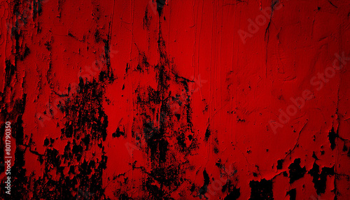 red color horror background, world cup old wall themed background concept, peeling wall surface with scratches on old wall