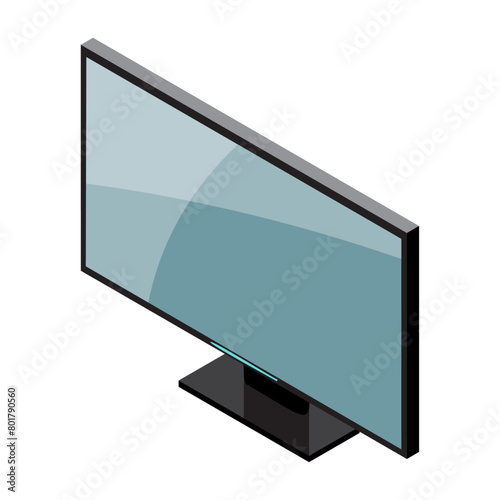Smart TV illustration on white background