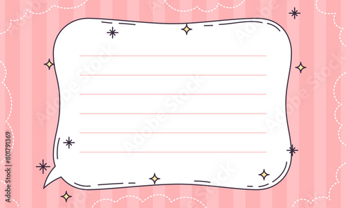 Hand drawn scrapbook notes & cards background