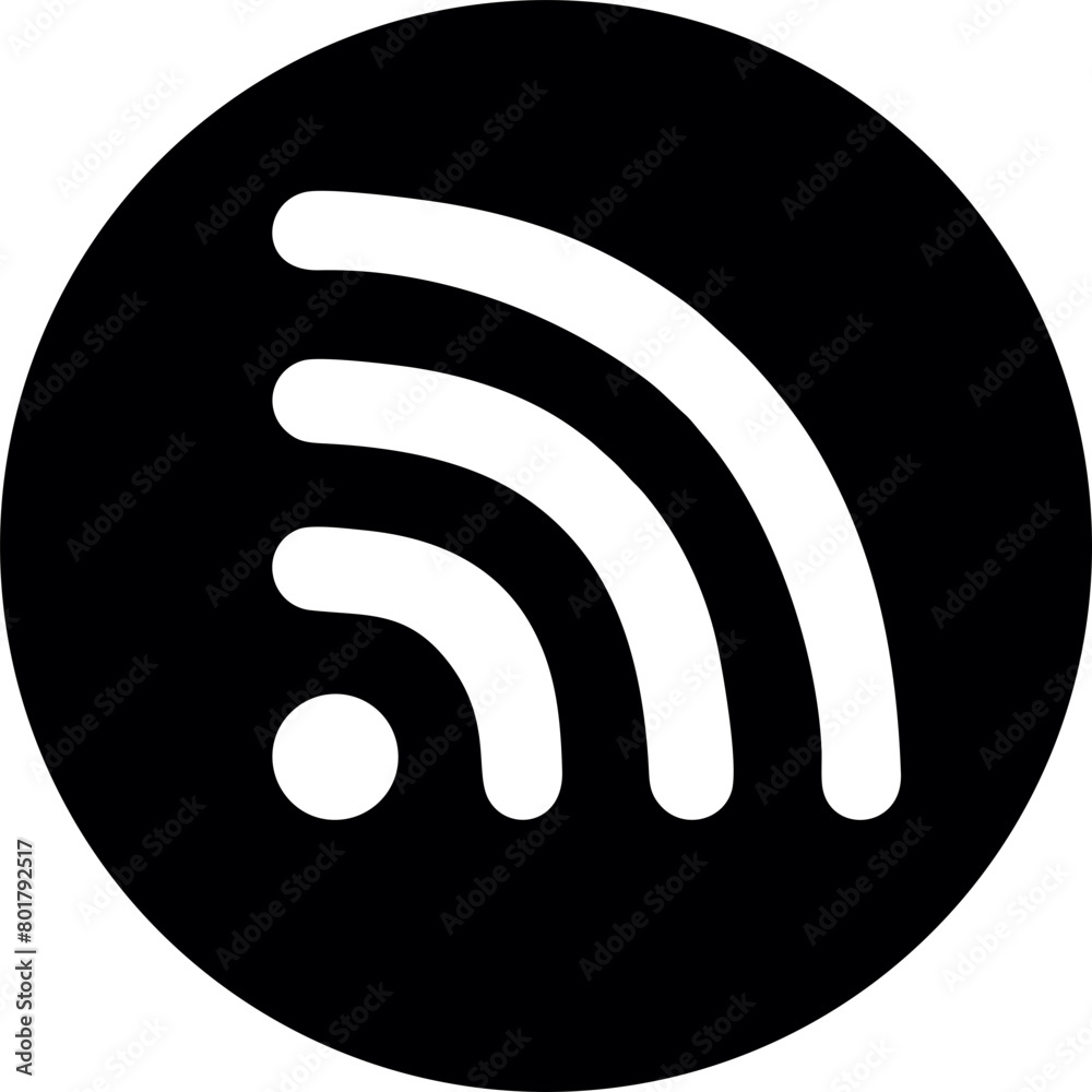 Wifi, wireless, internet signal icon logo template Wifi, wireless, internet signal icon logo template