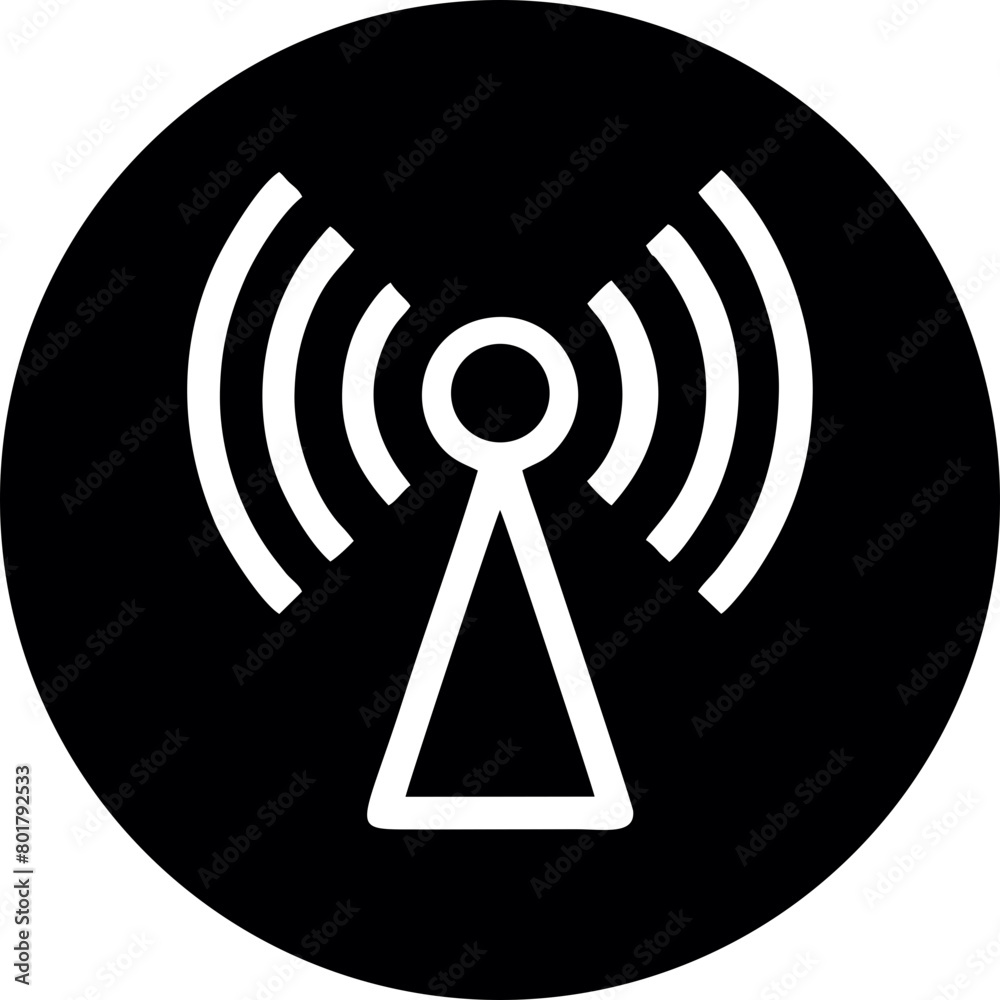 Wifi, wireless, internet signal icon logo template Wifi, wireless, internet signal icon logo template