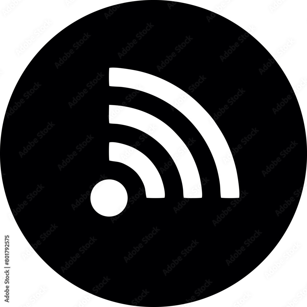 Wifi, wireless, internet signal icon logo template Wifi, wireless, internet signal icon logo template