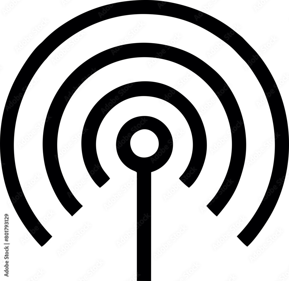 Wifi, wireless, internet signal icon logo template Wifi, wireless, internet signal icon logo template