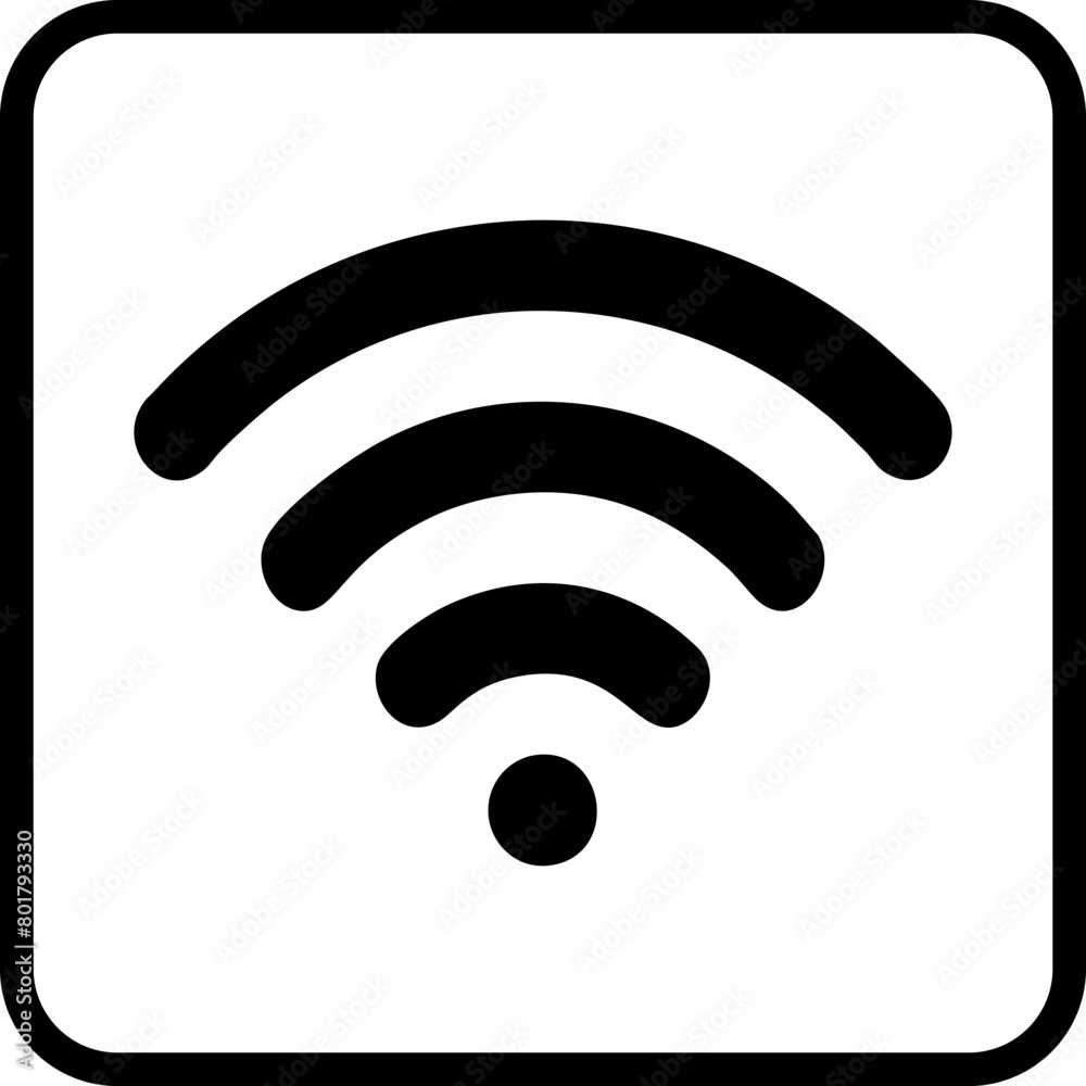 Wifi, wireless, internet signal icon logo template Wifi, wireless, internet signal icon logo template