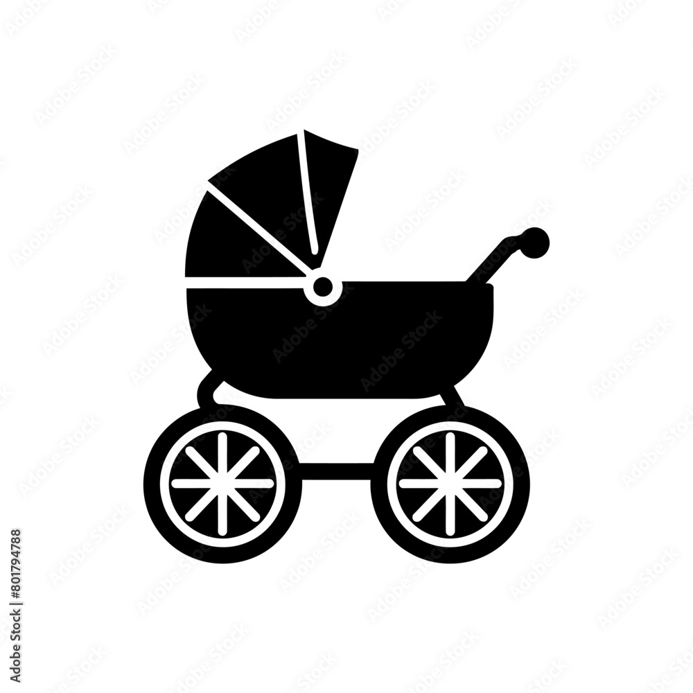 Baby Stroller Icon Baby Stroller Icon