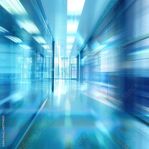 Wallpaper Mural medical blurred futuristic background, blue Torontodigital.ca