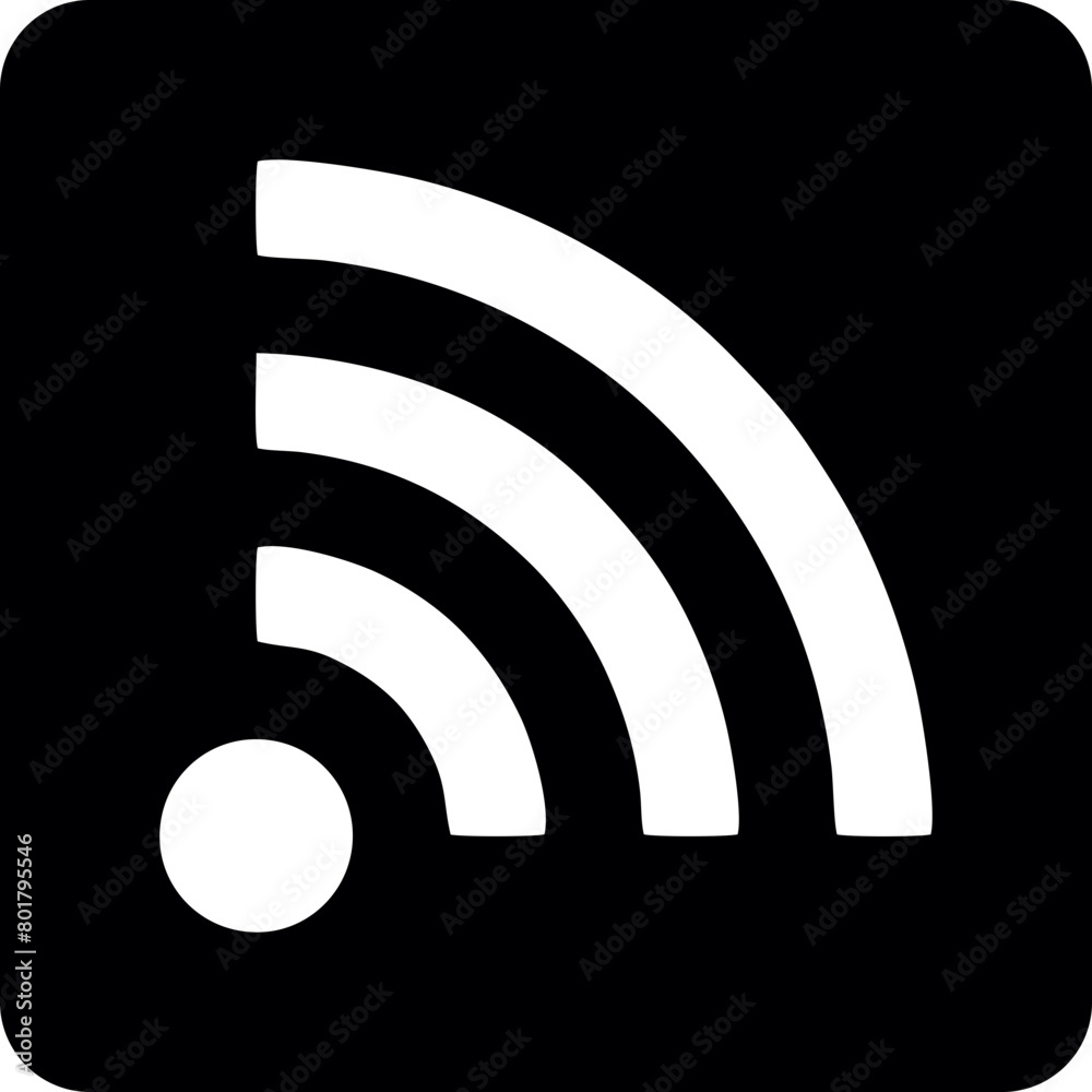 Wifi, wireless, internet signal icon logo template Wifi, wireless, internet signal icon logo template
