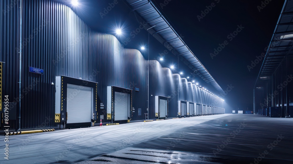 Obraz premium modern warehouse exterior