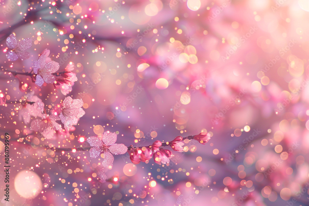 Cherry Blossom Pink Glitter Defocused Abstract Twinkly Lights Background, shimmering blurred lights in soft cherry blossom tones. Cherry Blossom Pink Glitter Defocused Abstract Twinkly Lights Background, shimmering blurred lights in soft cherry blossom tones.