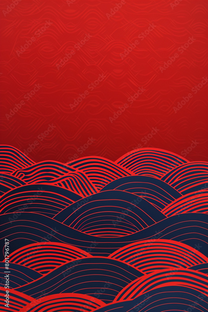 Crimson red and navy blue waves background, regal and commanding, ideal for prestigious university marketing Crimson red and navy blue waves background, regal and commanding, ideal for prestigious university marketing