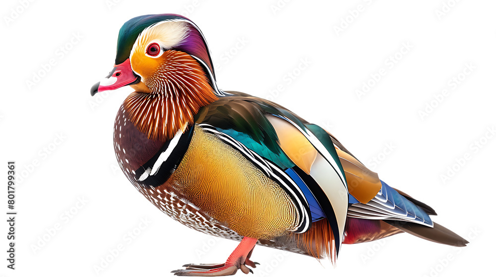 bird mandarin duck isolated on transparent background bird mandarin duck isolated on transparent background