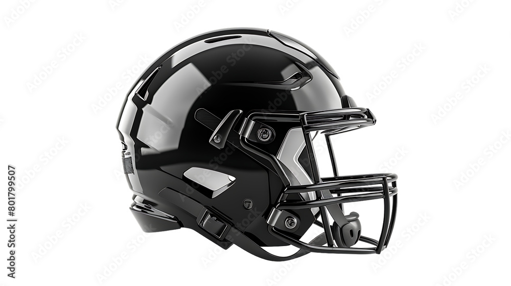 Black sports helmet isolated on transparent background Black sports helmet isolated on transparent background