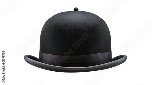 Plakat bowler hat isolated on transparent background