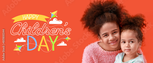Portrait of cute African-Am...