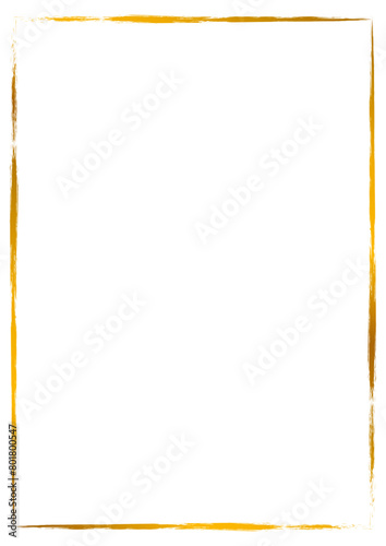 Aesthetic gold vertical rectangular border