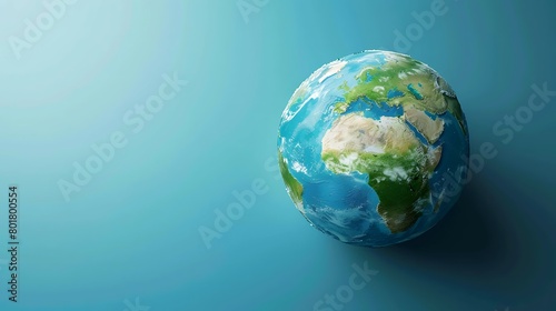 Copy space earth with blue background