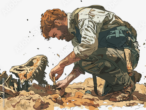 Excavating Ancient History: A Meticulous Paleontologist Unraveling the Enigmas of the Past