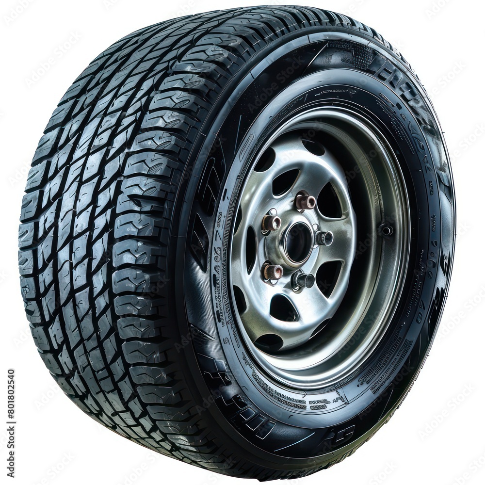 Obraz premium automobile tires and wheels