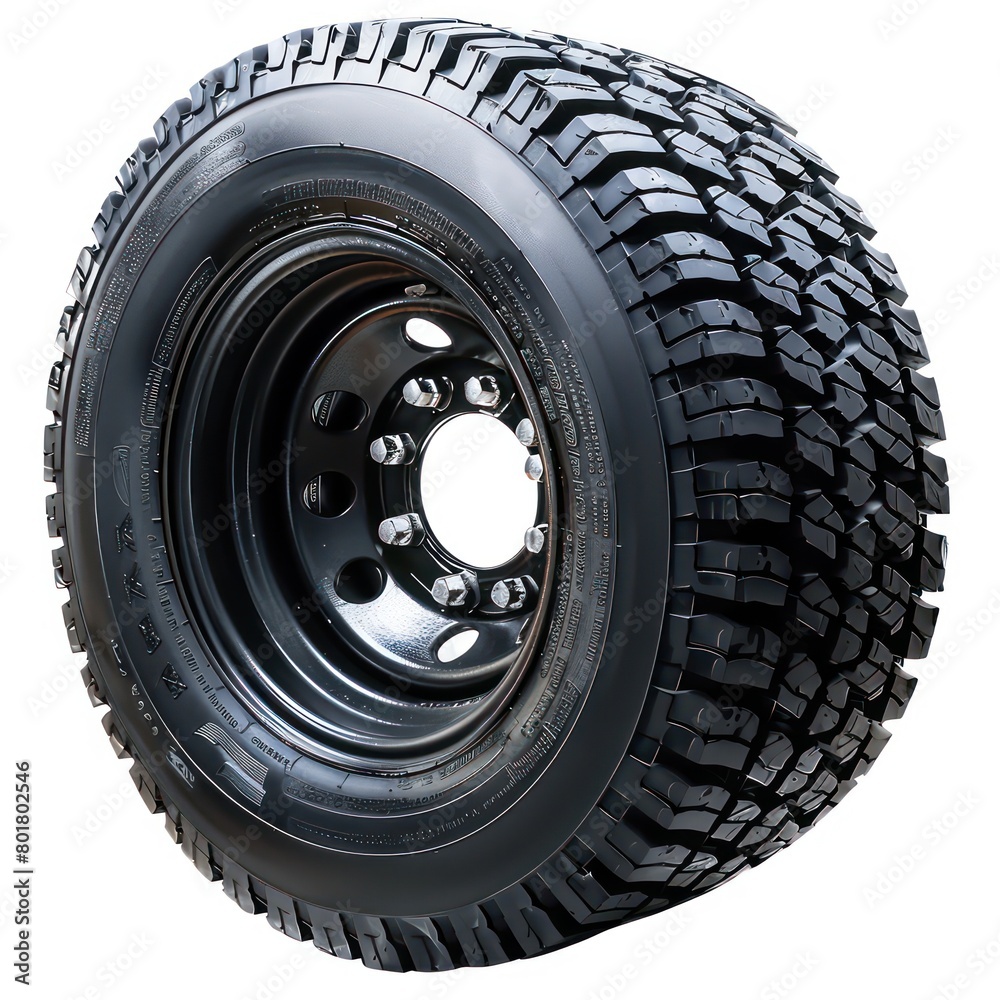 Fototapeta premium automobile tires and wheels