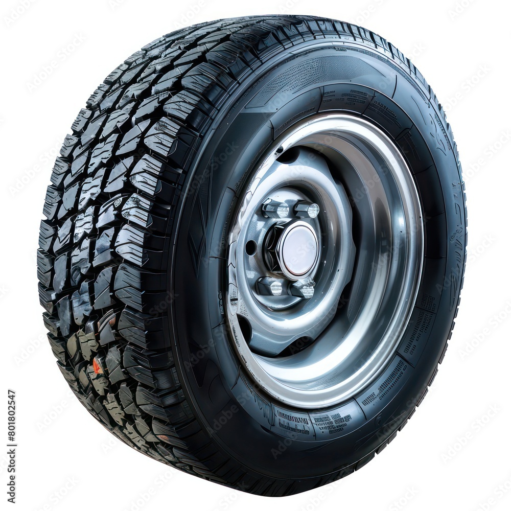 Obraz premium automobile tires and wheels