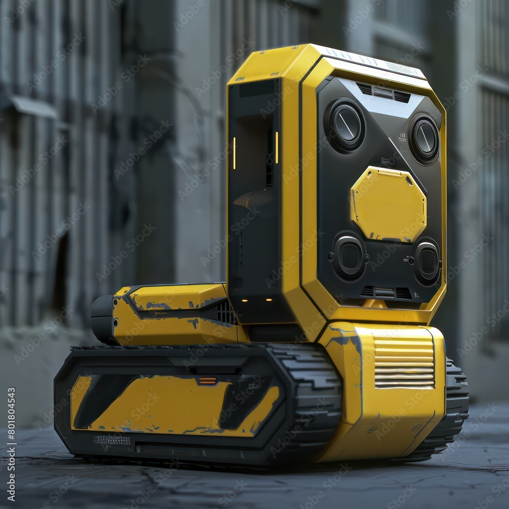 Fototapeta premium innovative industrial design delivery robot concept