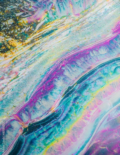 Colorful soap film micrography abstract texture
