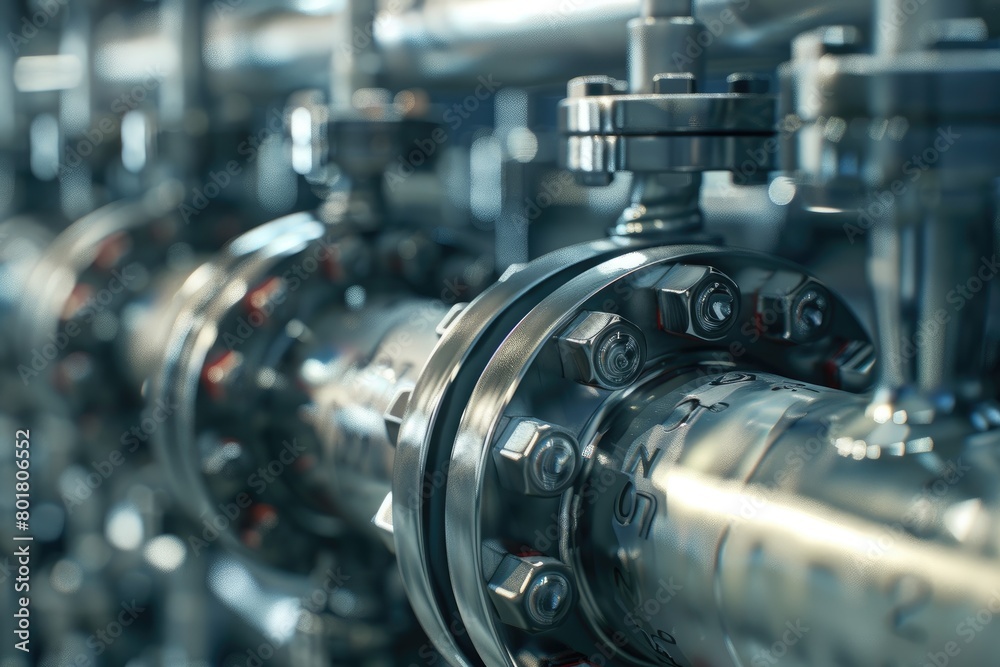 Pipeline valves section close-up. Technological background for the gas, oil or pipe industry. Pipeline valves section close-up. Technological background for the gas, oil or pipe industry.