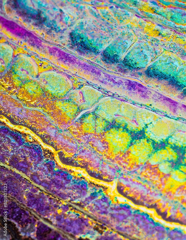 Colorful soap film micrography abstract texture