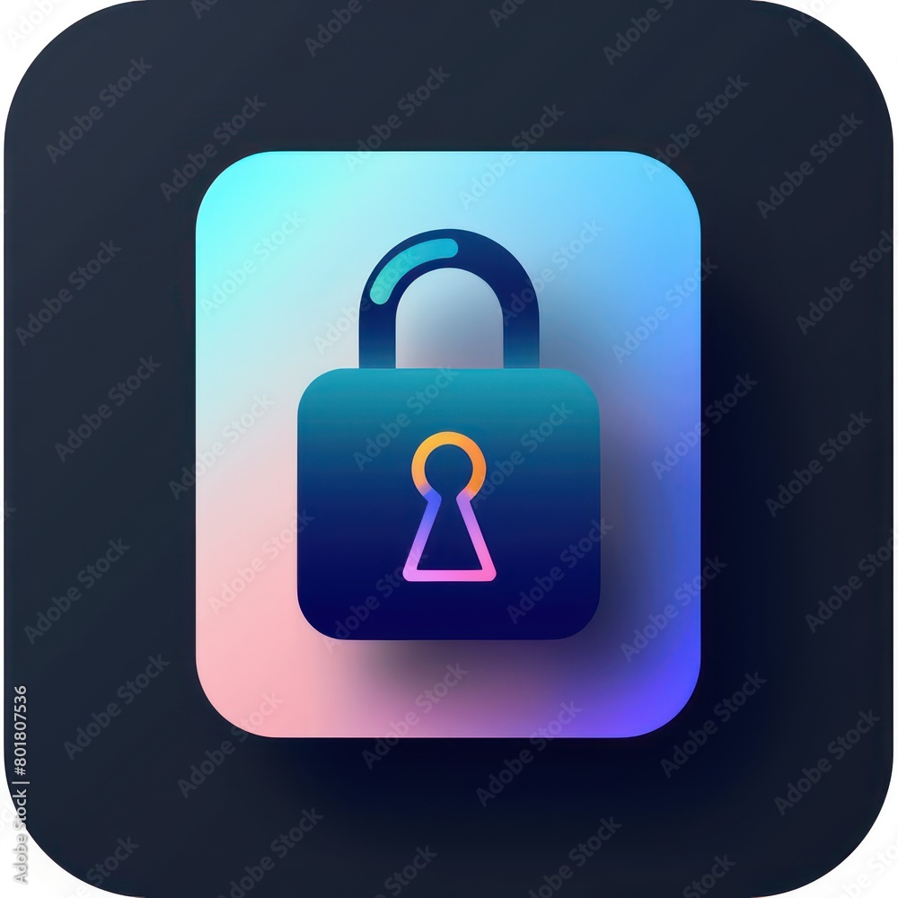 cyber security pad locker in a modern computer website icon for an authentication proxy cyber security pad locker in a modern computer website icon for an authentication proxy