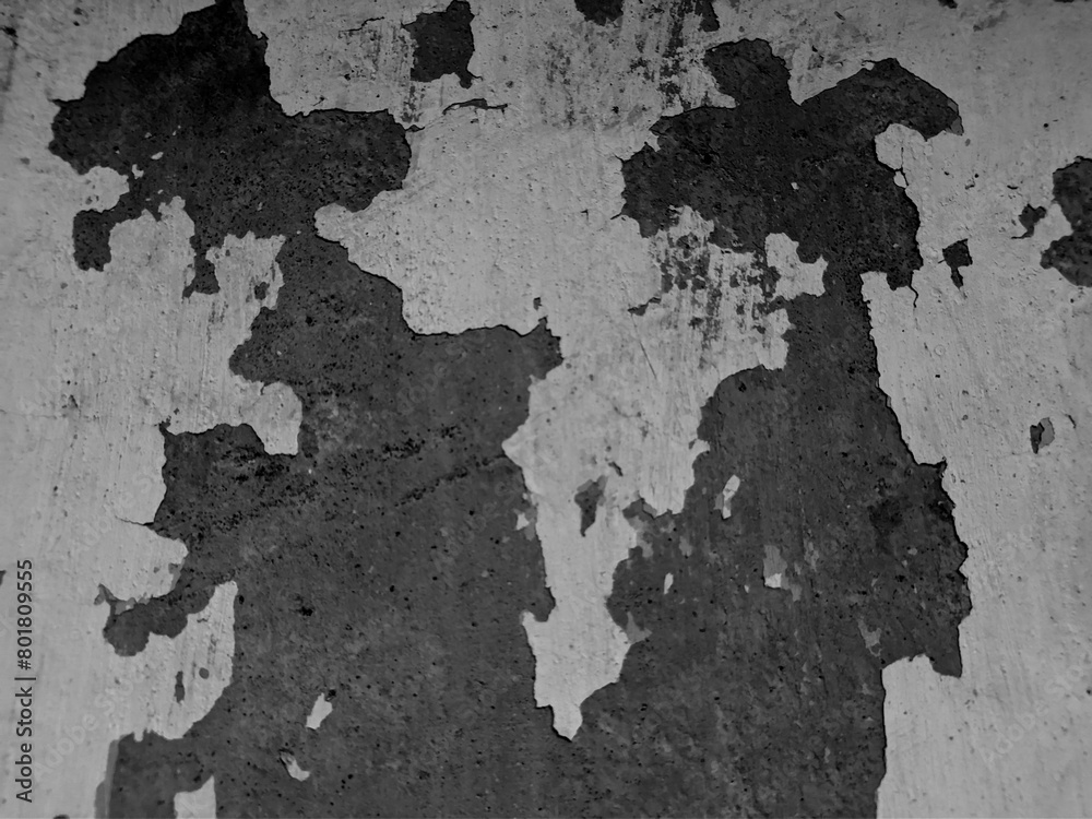 old cement floor cracked texture black and white