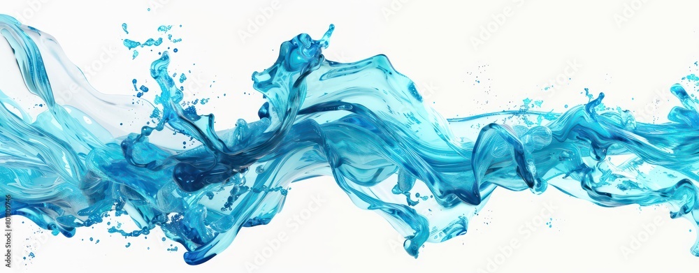 blue splashes of water on white background blue splashes of water on white background