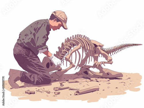Prehistoric Puzzle: Unraveling the Secrets of a Dinosaur's Past through Meticulous Cleaning