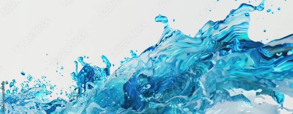 blue splashes of water on white background blue splashes of water on white background