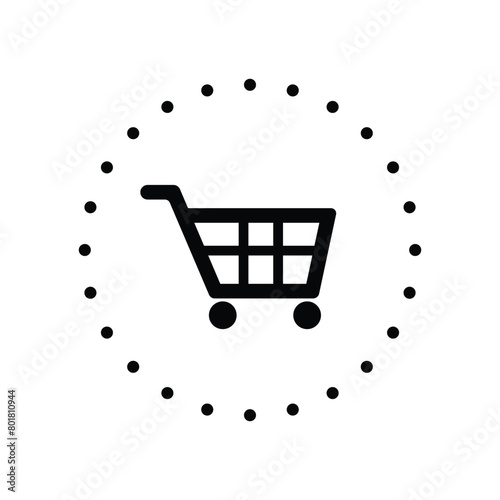 add to trolley cart icon vector
