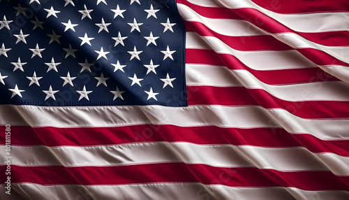 Beautiful United States flag waving