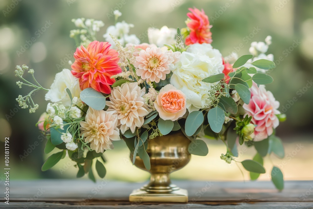 Fototapeta premium Summer rustic wedding flowers 