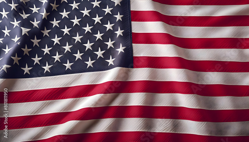 Beautiful United States flag waving