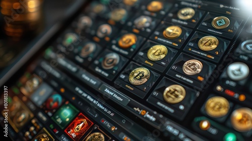 Close-up of a digital wallet interface on a tablet, showing various cryptocurrencies, highlighting the role of digital assets in modern finance.