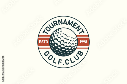 Retro Vintage Golf Club Badge Emblem Label Stamp Logo Design Vector,symbol, icon, template © Ahmad