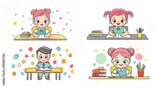 children learning in the classroom