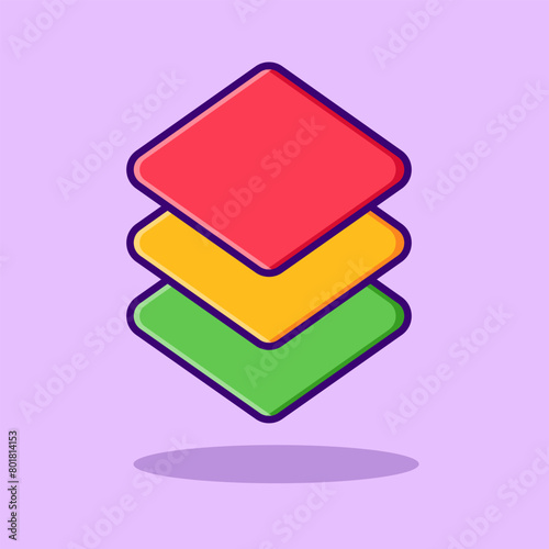 Layer Edit Vector Illustration