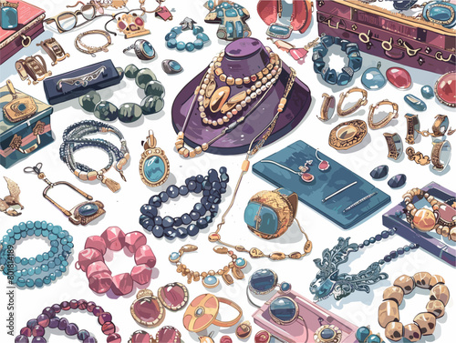 Vintage Jewelry Flea Market Adventure: Unique Finds with Lost Tales